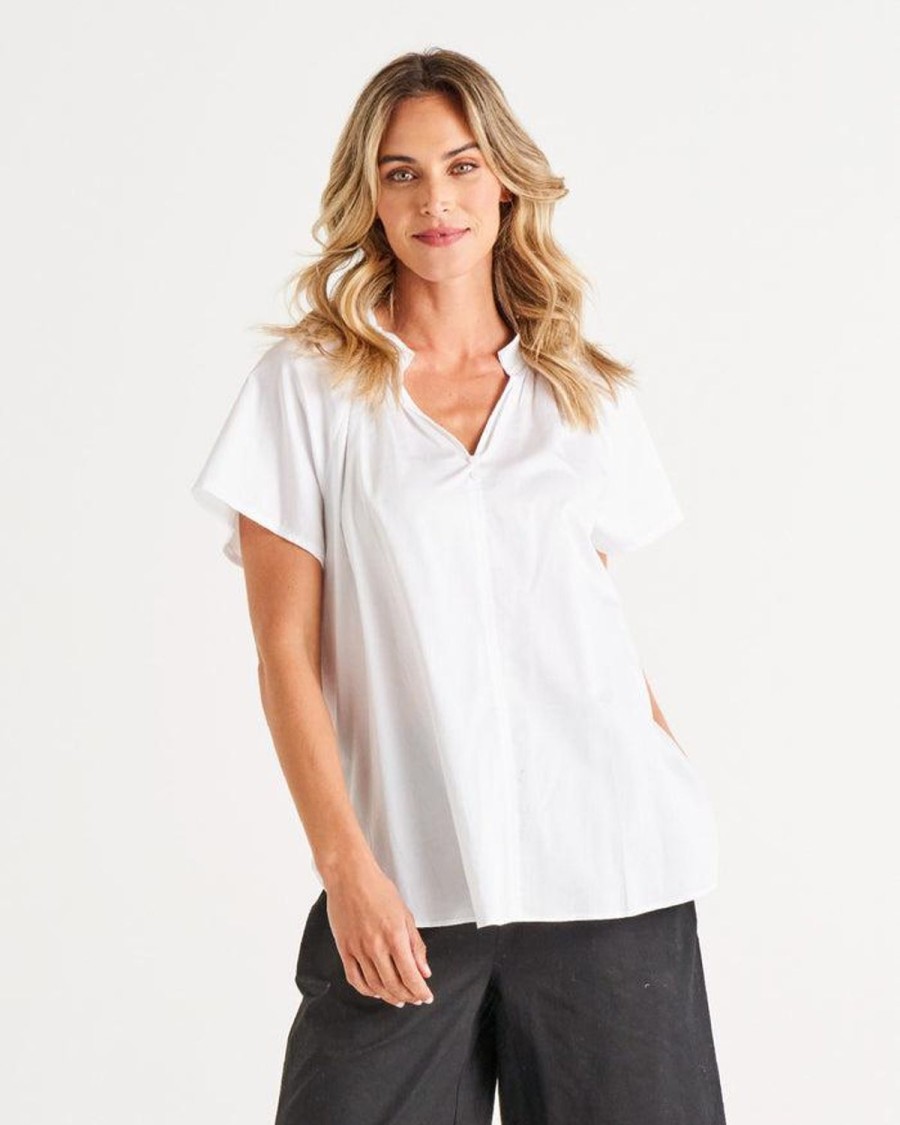 Tops | Betty Basics Victoria Blouse - White