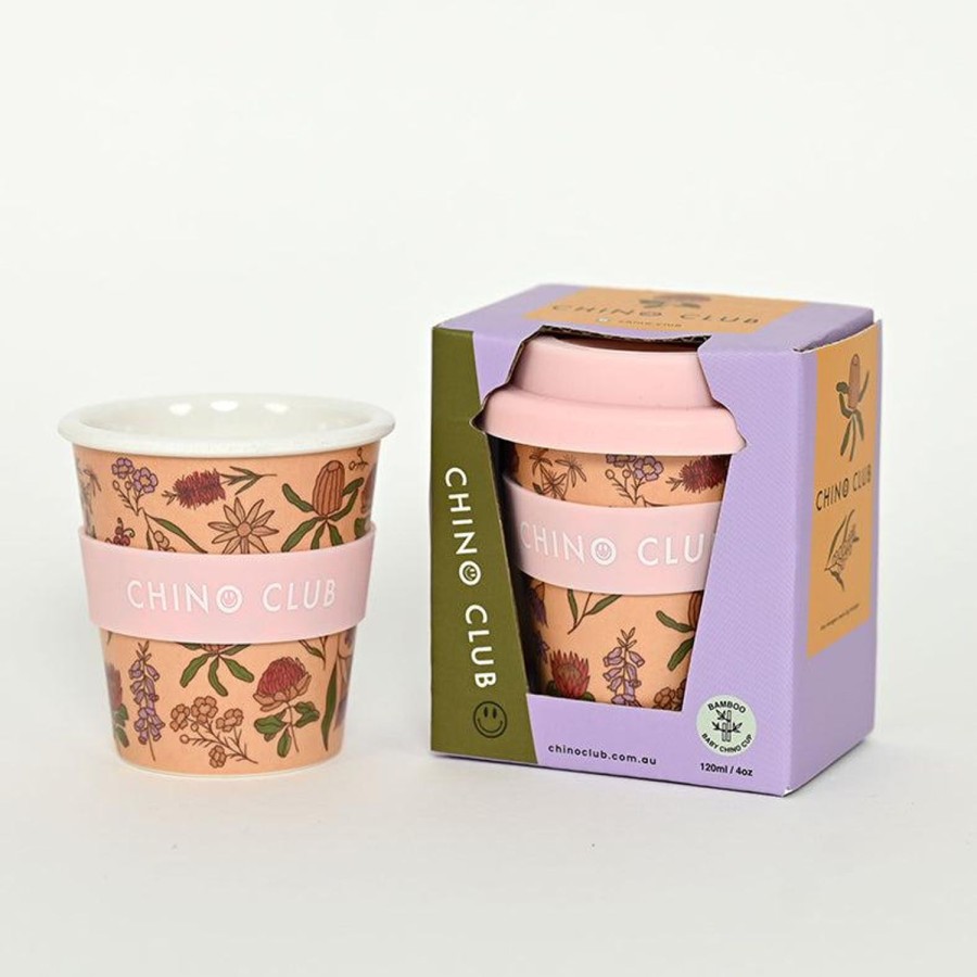 Nursery & Nurture | Chino Club Bamboo Baby Chino Cup - Australian Wildflowers