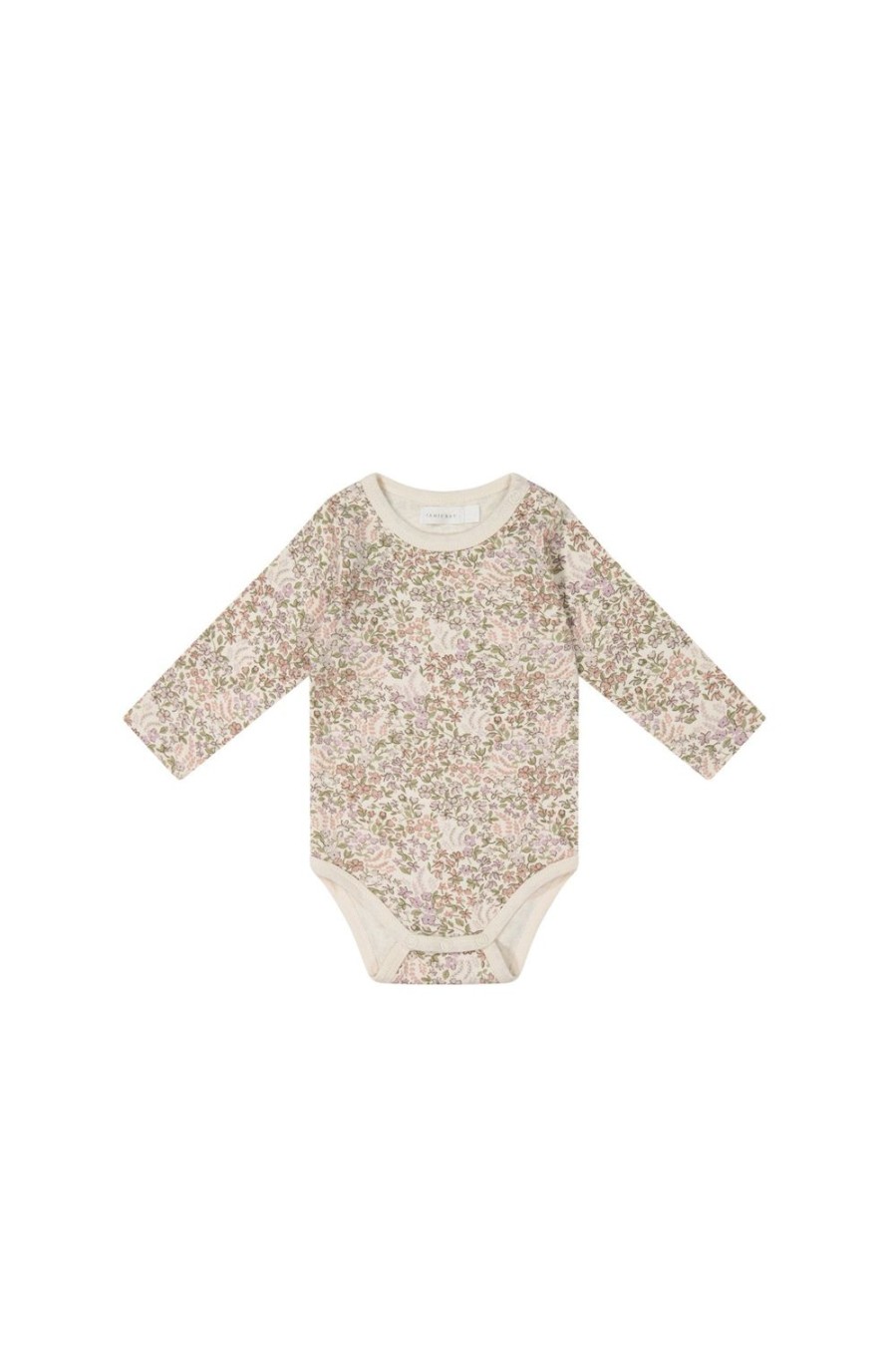 Jamie Kay | Jamie Kay Organic Cotton Long Sleeve Bodysuit - April Eggnog