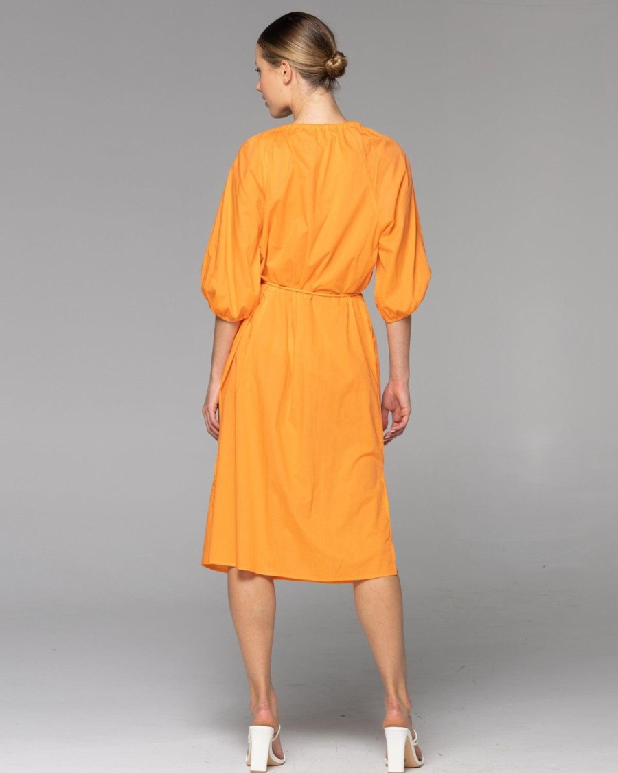 Dresses | Fate + Becker Believer Rope Midi Dress - Mandarin