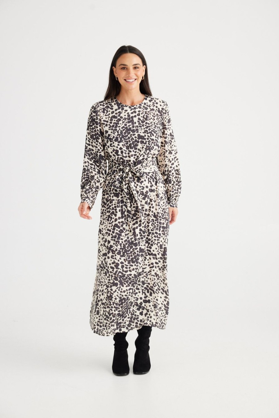 Dresses | Brave & True Turning Point Long Sleeve Dress - Element