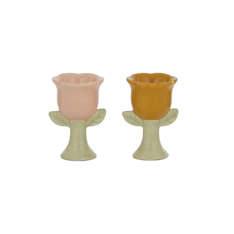 Kitchenware | Coast To Coast Home Flora S/2 Ceramic Egg Cup