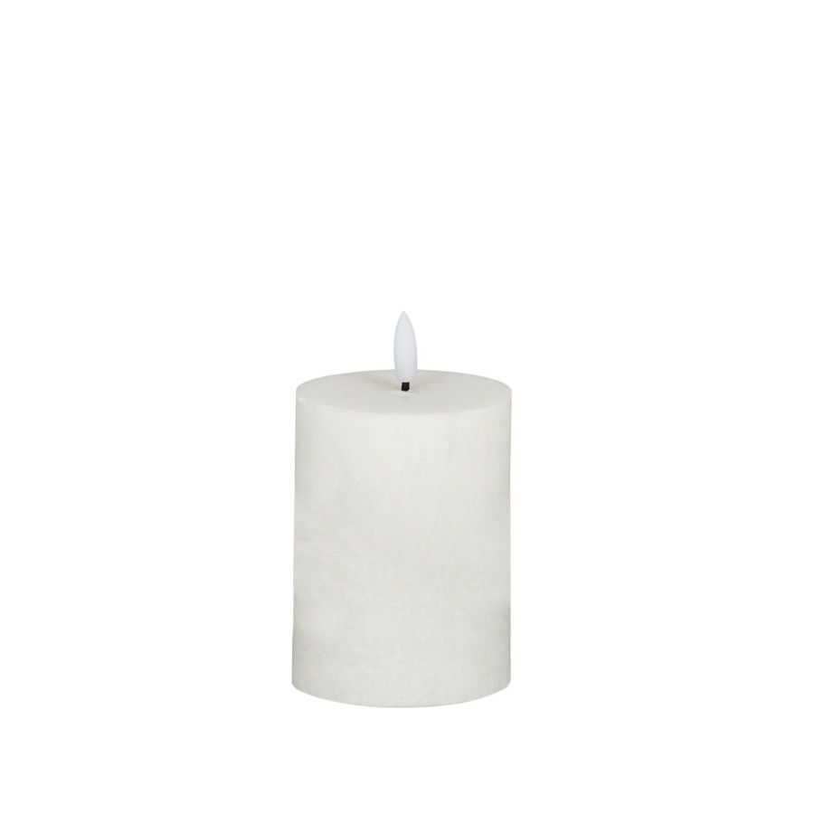 Lighting | Coast To Coast Home Illume Pillar Led Candle 10Cm - White