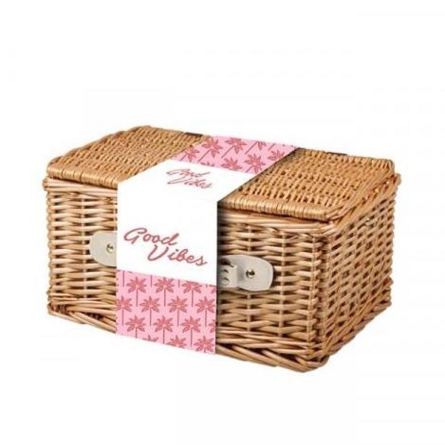 Travel & Outdoors | Good Vibes Compact Picnic Basket - Coco Palm