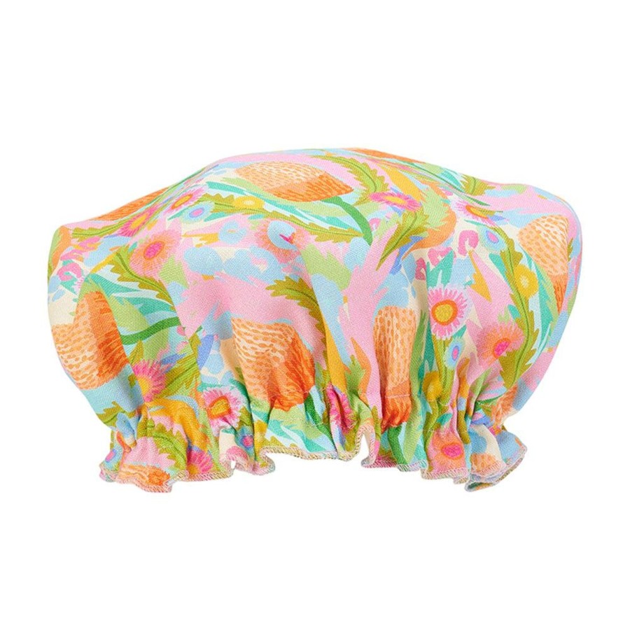 Beauty & Well-Being | Annabel Trends Shower Cap Linen Paper Daisy