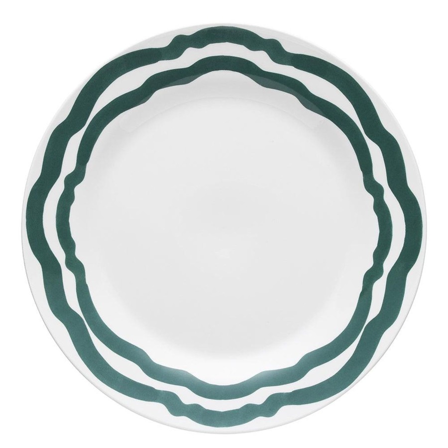 Dining & Entertaining | Ecology La Mer Round Platter 30Cm Emerald