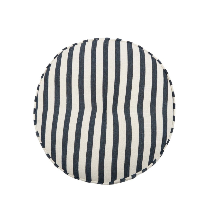 Soft Furnishings | Coast To Coast Home Montauk Round Cotton Cushion 40Cm Navy