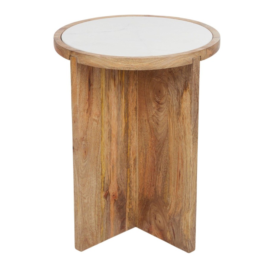 Furniture | Coast To Coast Home Mira Marble/Wood Table - White/Natural