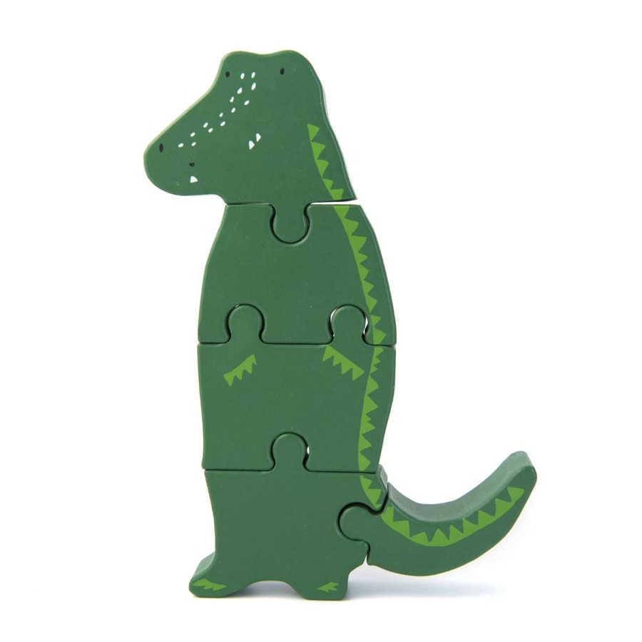 Toys | Trixie Wooden Body Puzzle - Mr. Crocodile