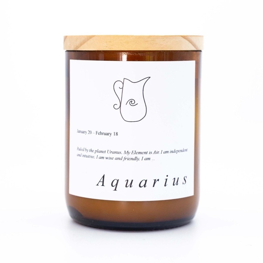 Candles & Fragrance | The Commonfolk Collective Zodiac Mid Soy Candle - Aquarius Mali