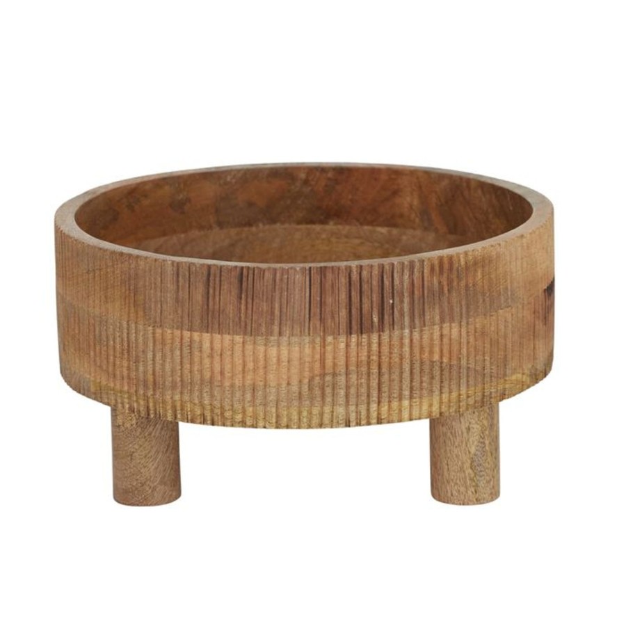 Dining & Entertaining | Coast To Coast Home Ulla Wood Footed Bowl