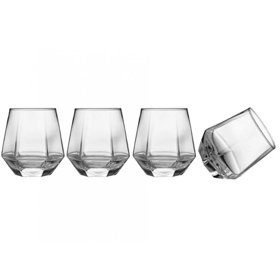 Dining & Entertaining | Ladelle Jaxon Geometric Tumbler Set In Clear