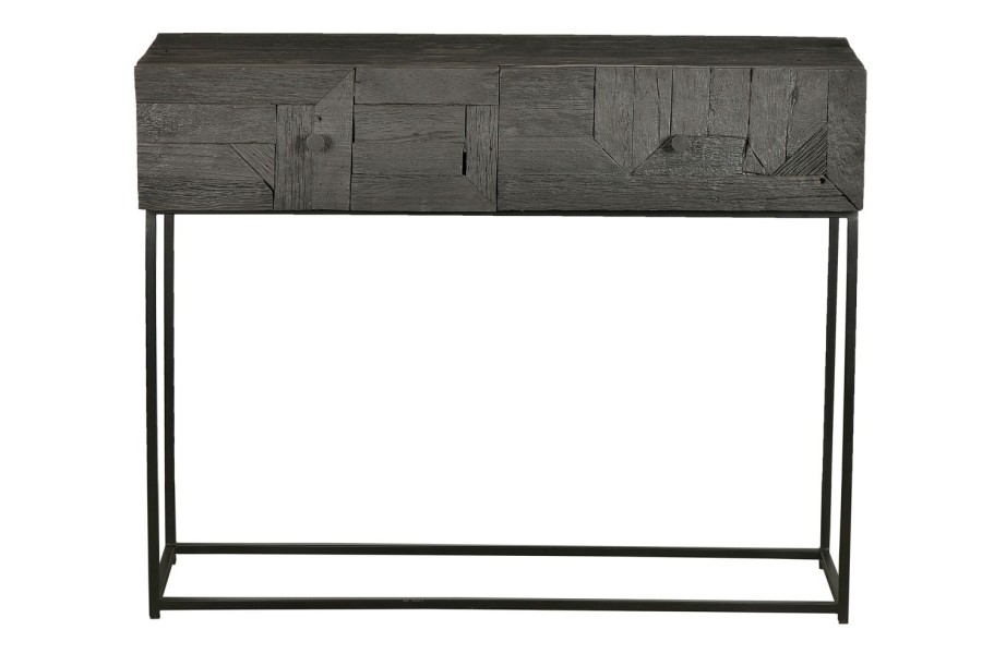 Furniture | Stoneleigh & Roberson Angular 2 Drawer Console - Black