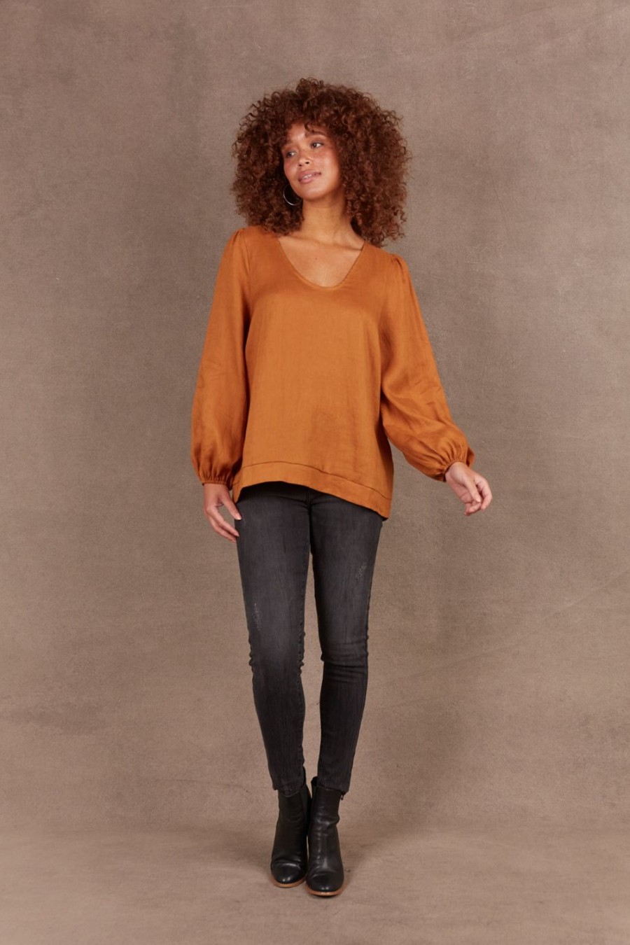 Tops | Eb & Ive Nama Top - Ochre