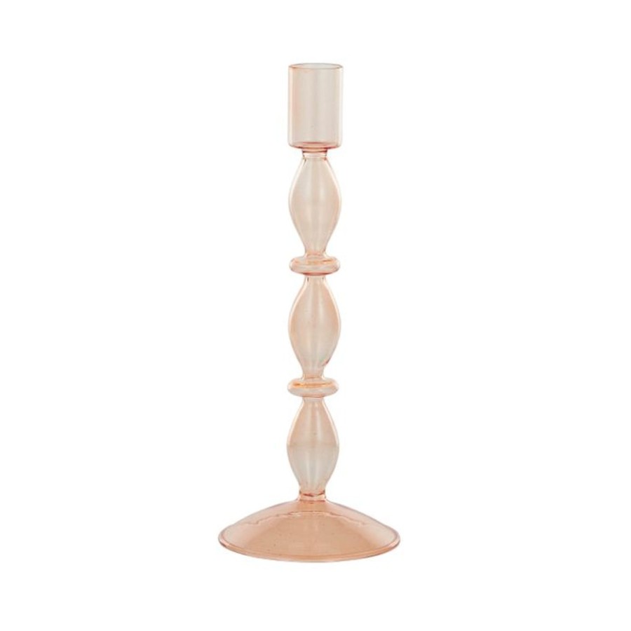 Decor Items | Coast To Coast Home Aria Glass Candle Holder - Pink