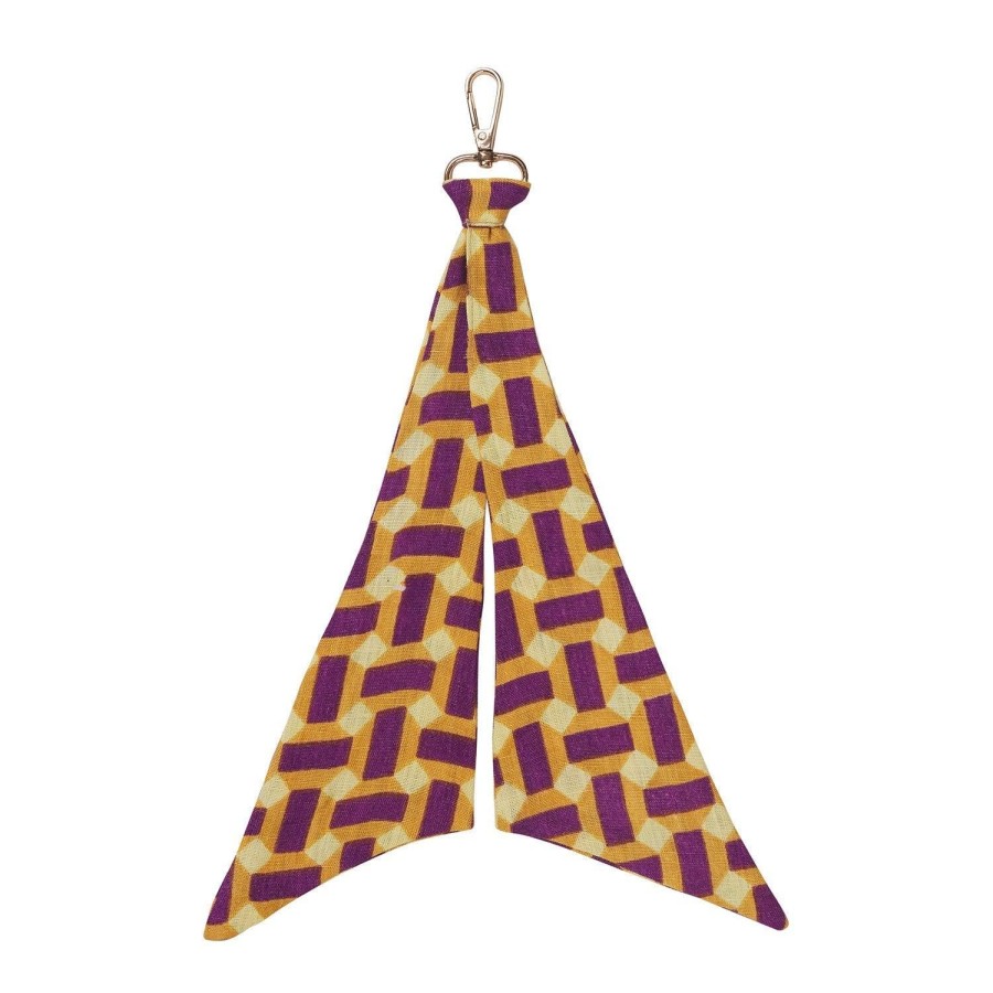 Keyrings | Sage & Clare Leyland Bandana Key Ring - Geo