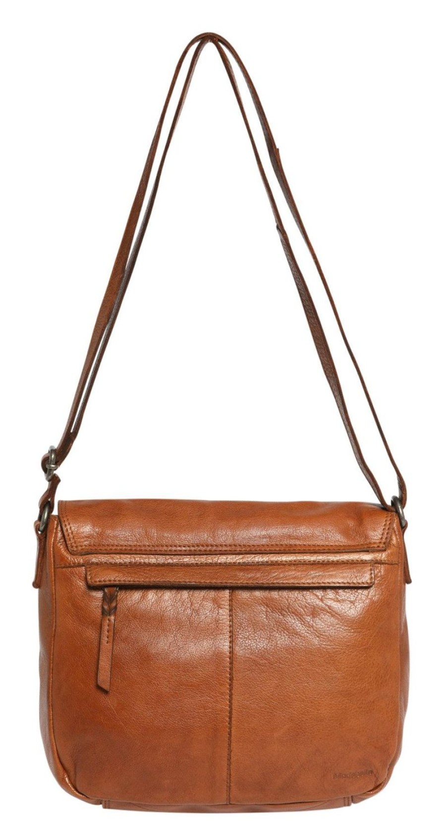 Bags & Clutches | Modapelle Soft Leather Large Full Flap Cross Body Bag - Tan