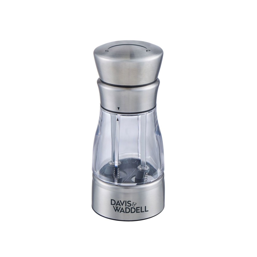 Kitchenware | Davis & Waddell Dual Salt & Pepper Mill Stainless Steel