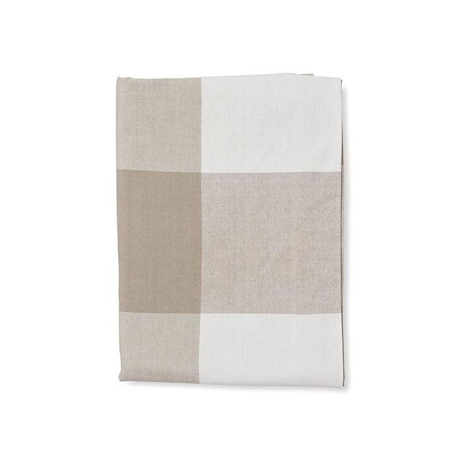 Soft Furnishings | Madras Link Garner Check Neutral Tablecloth 150X230Cm