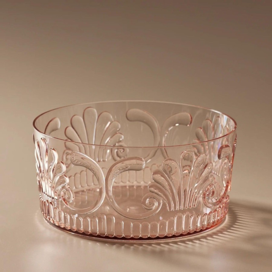 Dining & Entertaining | Indigo Love Flemington Acrylic Salad Bowl -Pale Pink