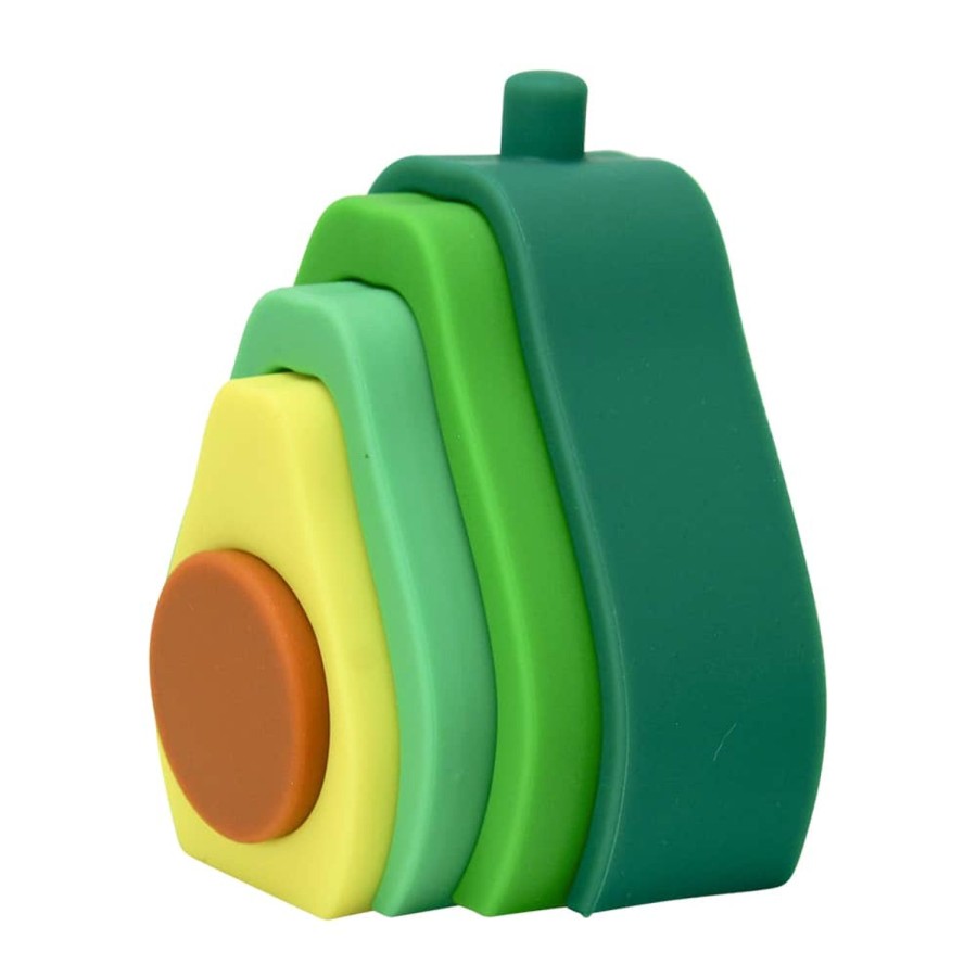 Toys | Annabel Trends Silicone Stackable Toy Avocado