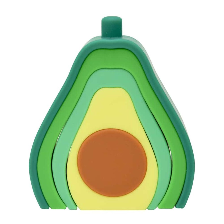 Toys | Annabel Trends Silicone Stackable Toy Avocado