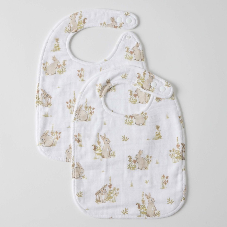 Nursery & Nurture | Pilbeam Living Some Bunny Loves You Muslin Bib Set Of 2