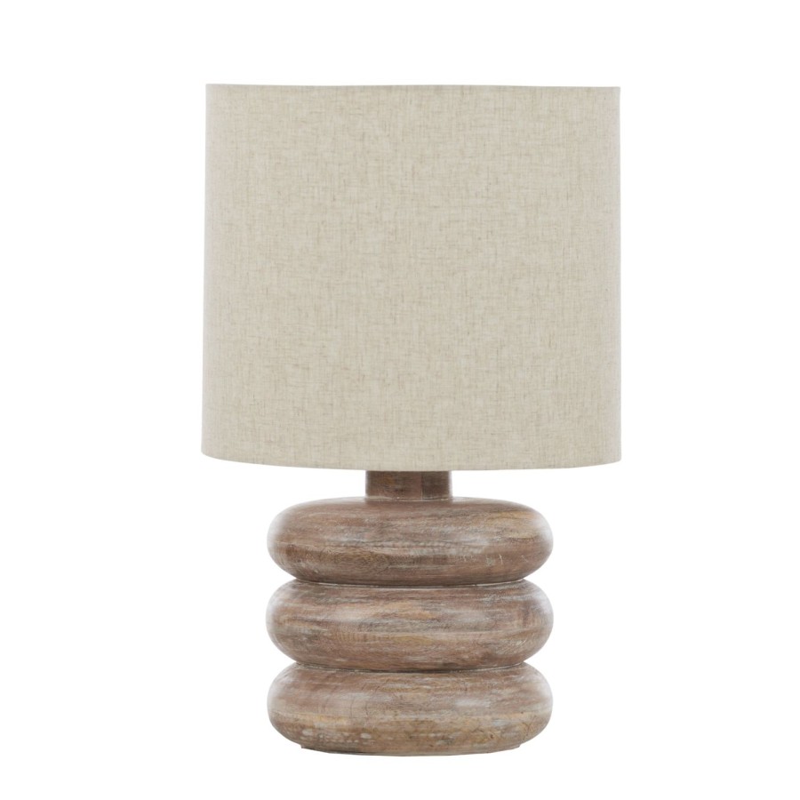 Lighting | Coast To Coast Home Imani Wood Table Lamp 35X56Cm