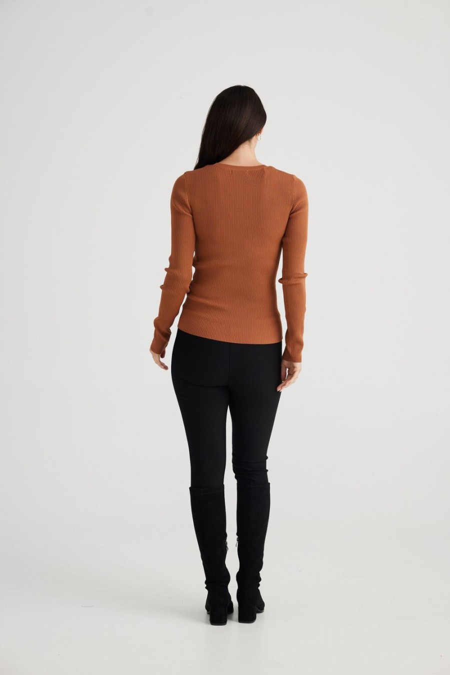 Knitwear & Jumpers | Brave & True Salsa Knit Top - Pecan