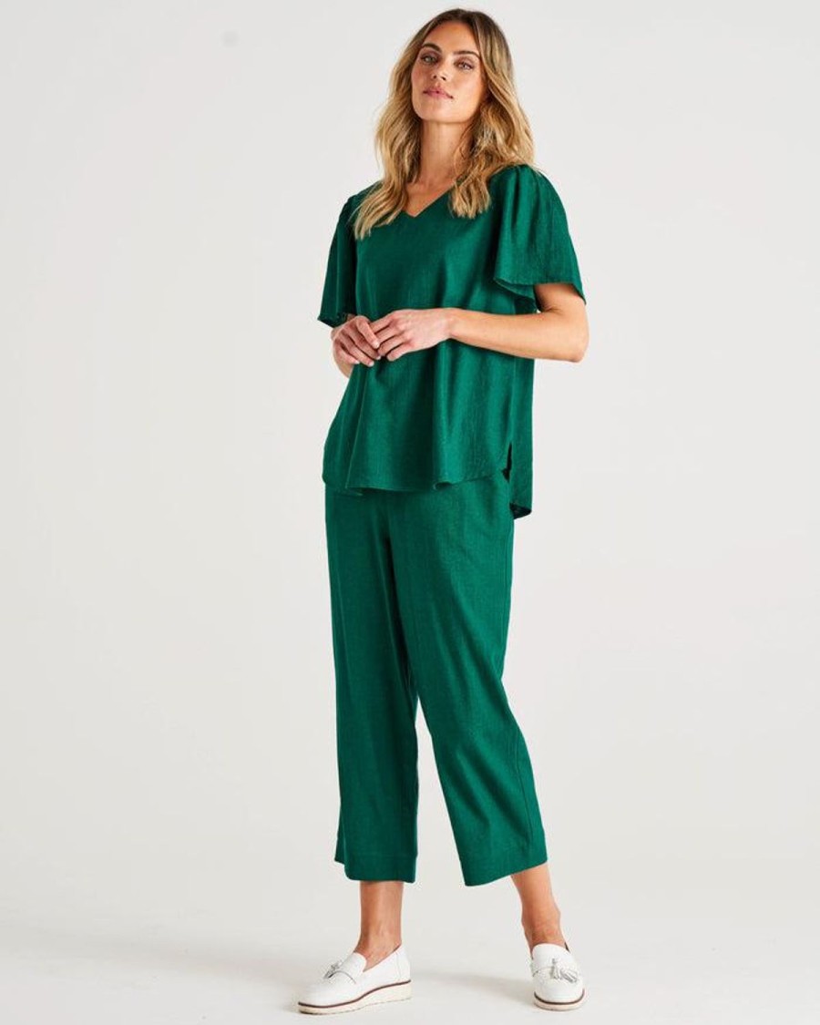 Pants | Betty Basics Parker Pant - Hunter Green