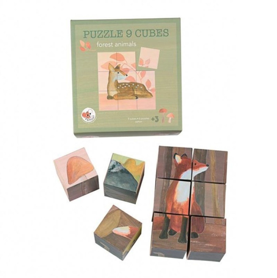 Toys | Egmont Toys Puzzle Cube - Forest