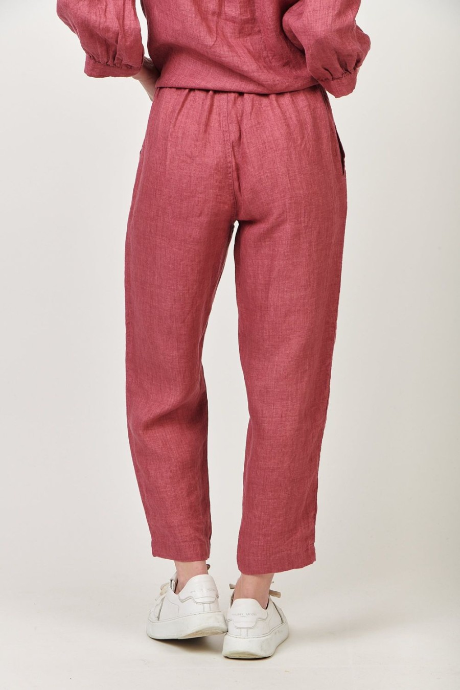 Pants | Naturals by O&J Linen Pants - Rhubarb