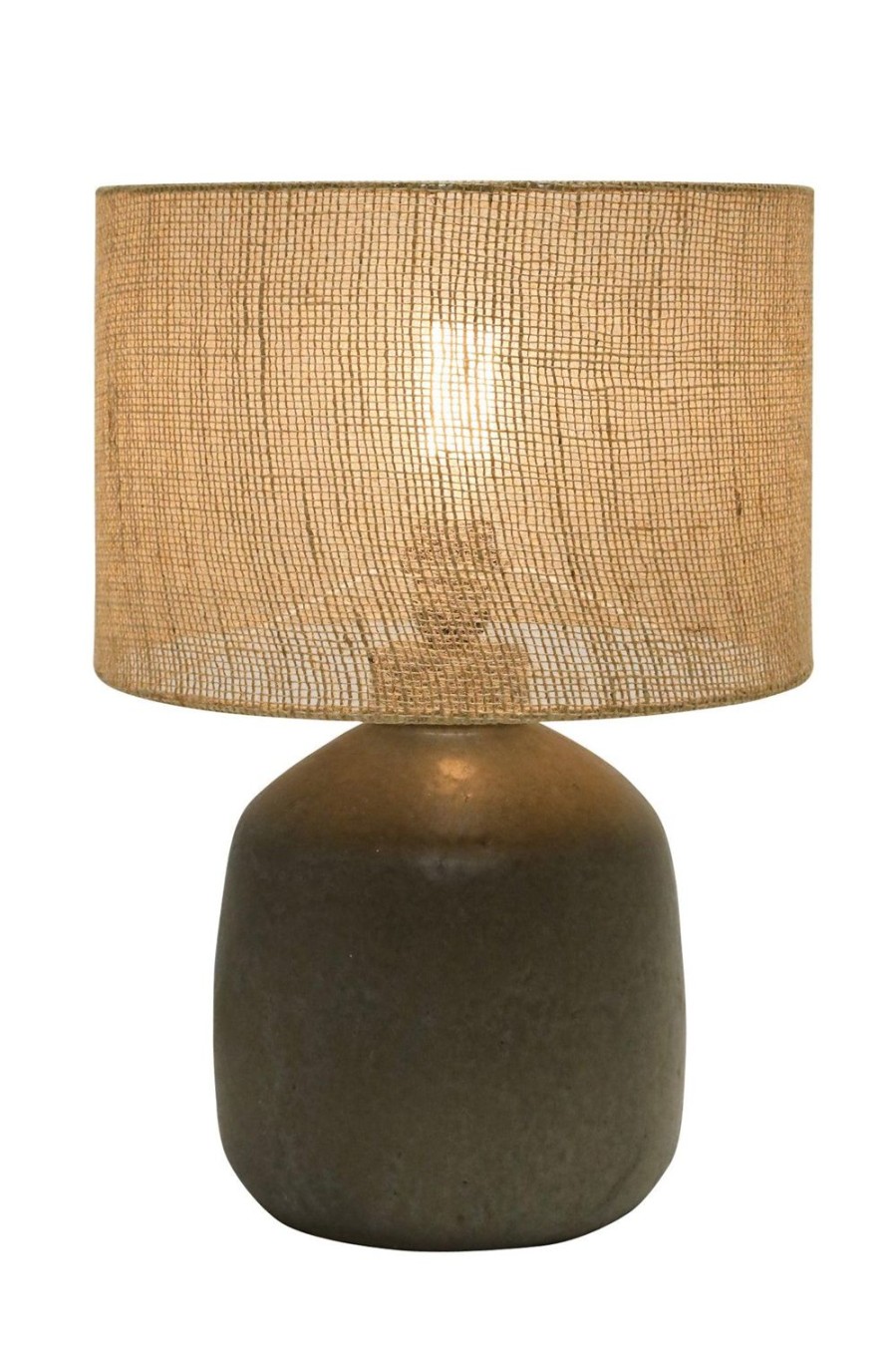 Lighting | Robert Mark Alira Table Lamp With Jute Shade - Rustic Brown