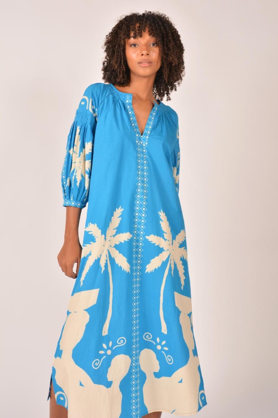 Dresses | Itami Sakanto Kaftan - Asof Blue