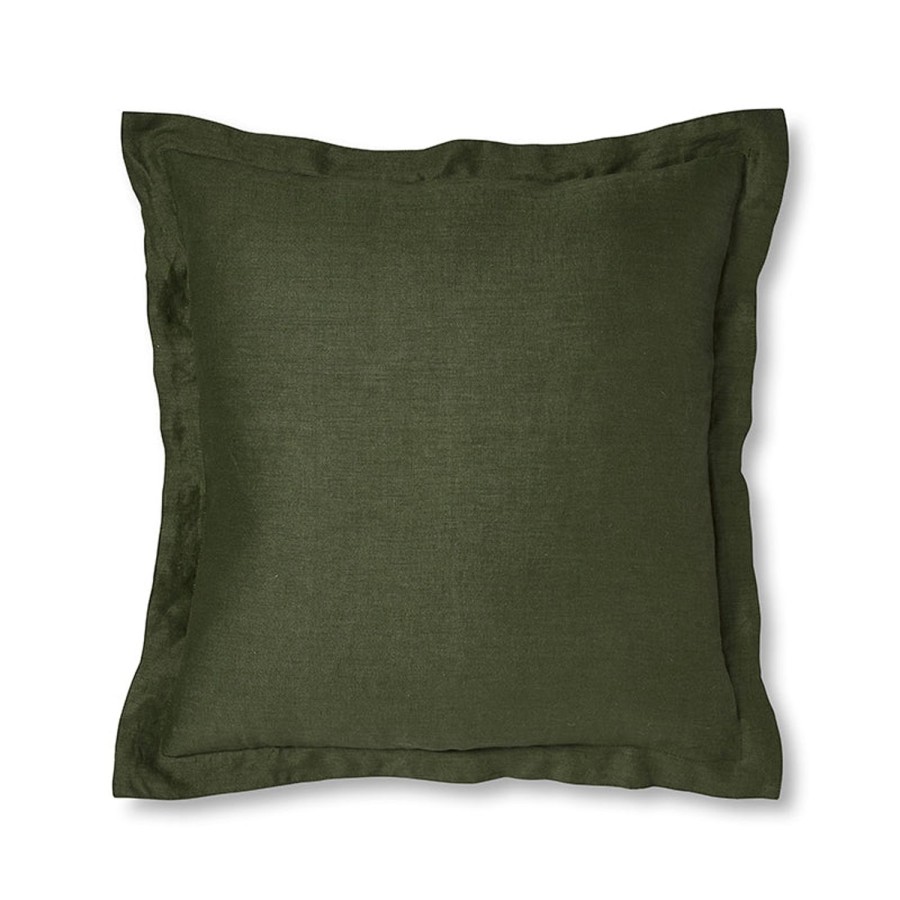 Soft Furnishings | Madras Link Riley Pine Linen Cushion 55X55Cm