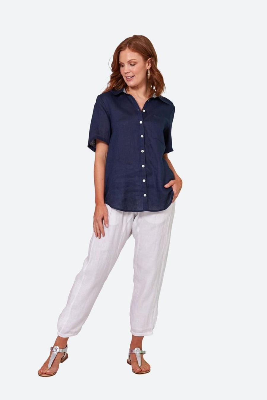 Tops | Eb & Ive La Vie Shirt - Sapphire