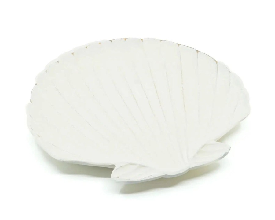 Decor Items | Rayell Trinket Tray - Calico Seashell - Cream