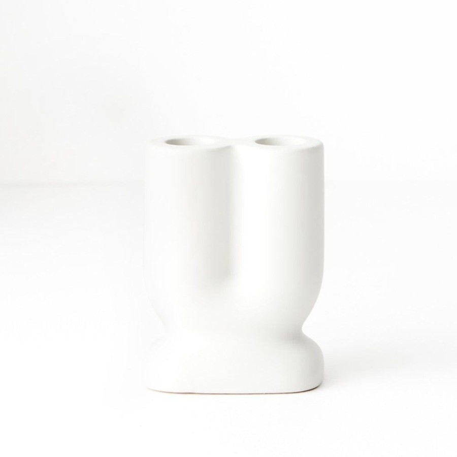 Decor Items | Floral Interiors Candle Holder Isobel - 10.5Cm - White