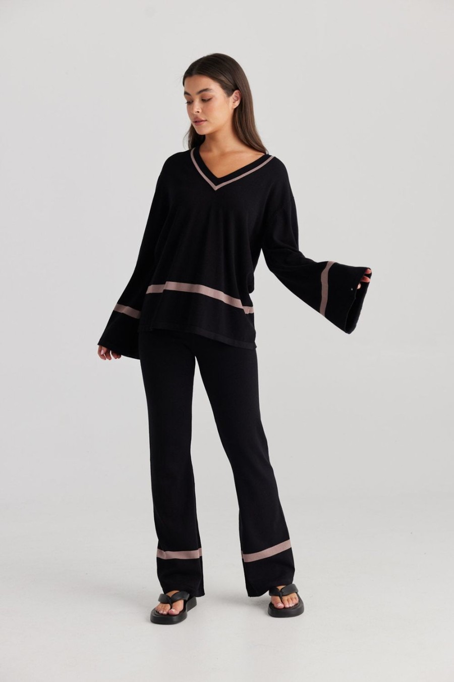 Knitwear & Jumpers | Daisy Says Annie Knit Top - Black