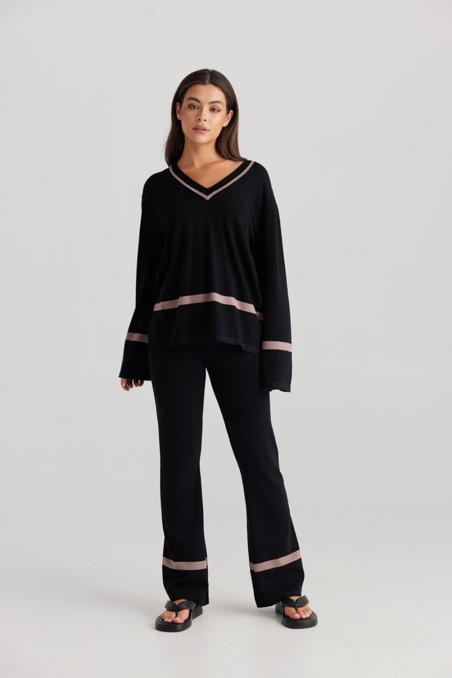 Knitwear & Jumpers | Daisy Says Annie Knit Top - Black