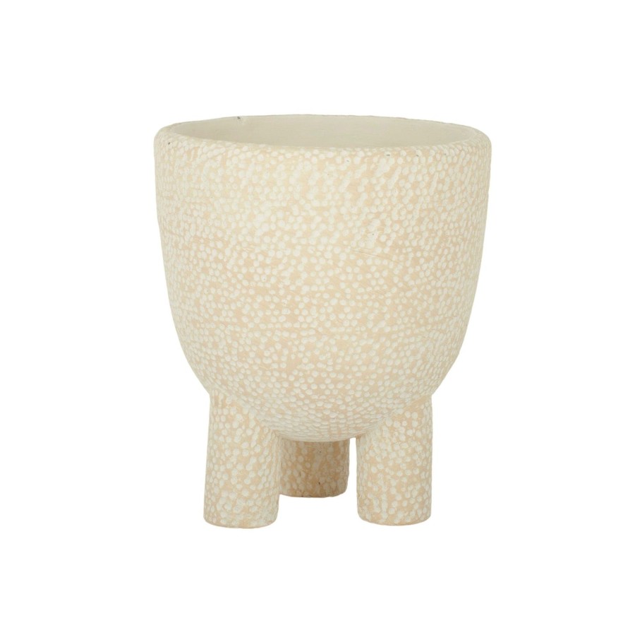 Pots, Planters & Vases | Coast To Coast Home Jangle Cement Pot - Ivory