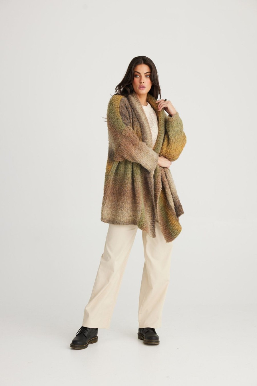 Knitwear & Jumpers | Talisman Amara Cardigan - Olive