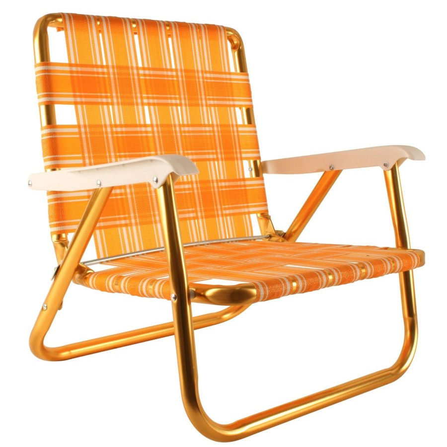 Travel & Outdoors | Good Vibes Retro Beach Chair - Mango