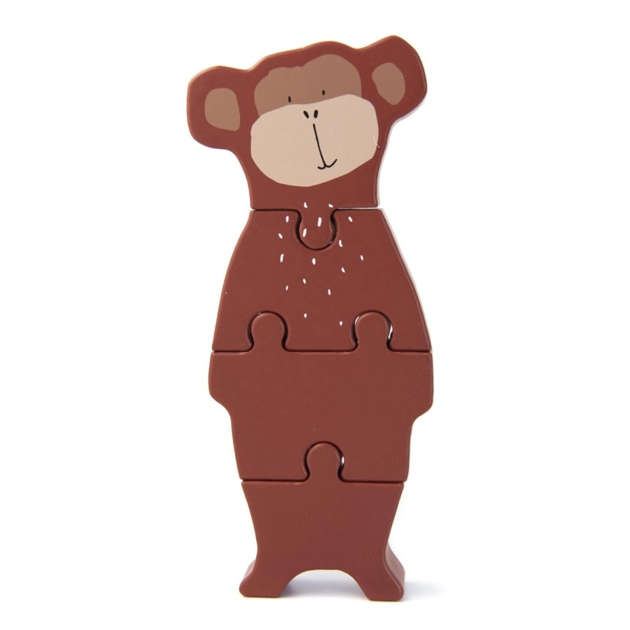 Toys | Trixie Wooden Body Puzzle - Mr. Monkey