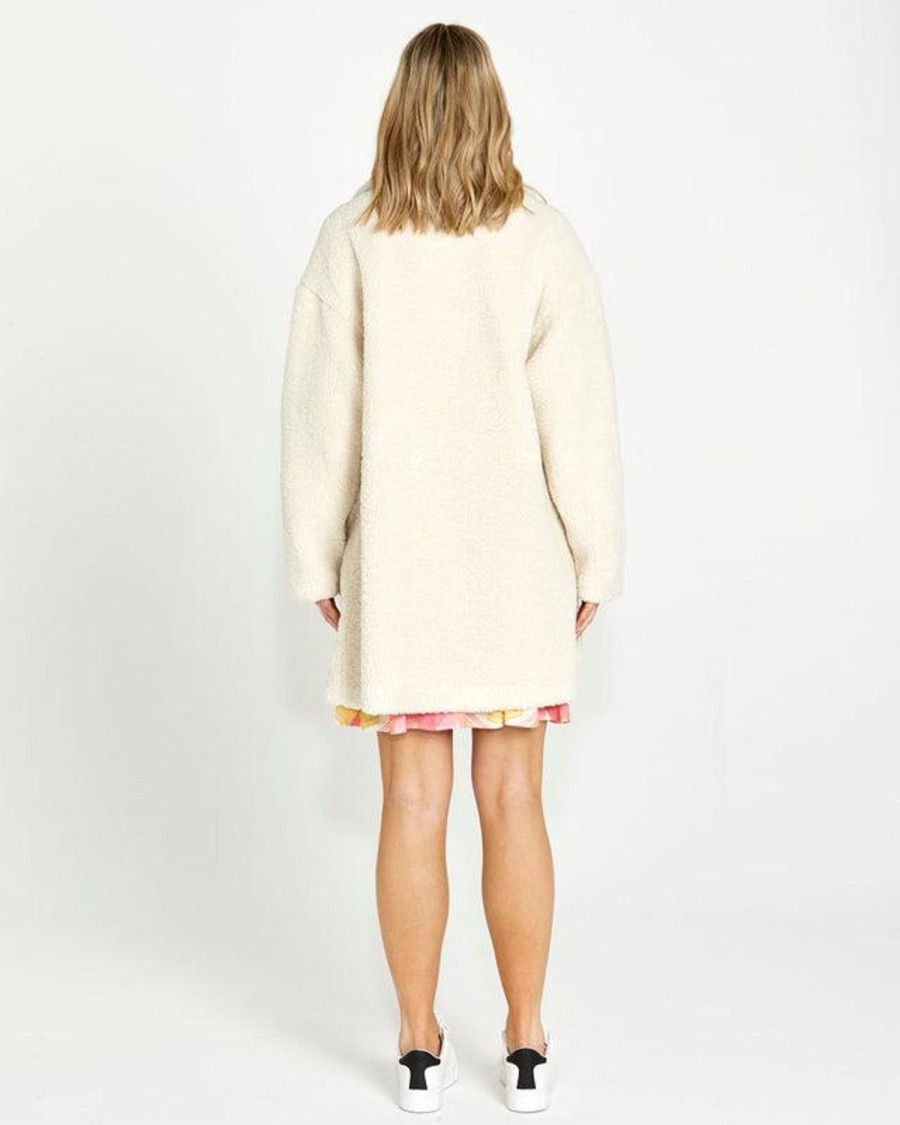 Jackets, Coats & Vests | SASS Gina Sherpa Raglan Sleeve Coat - Cream