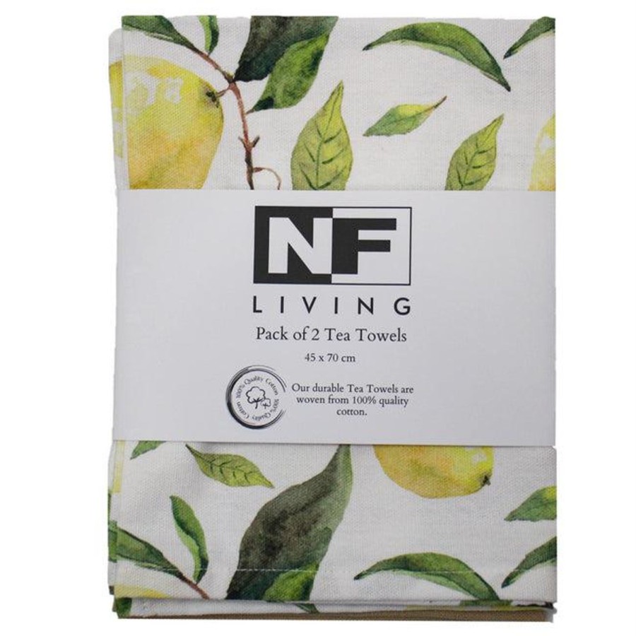 Kitchenware | NF Lemons Tea Towel Set/2