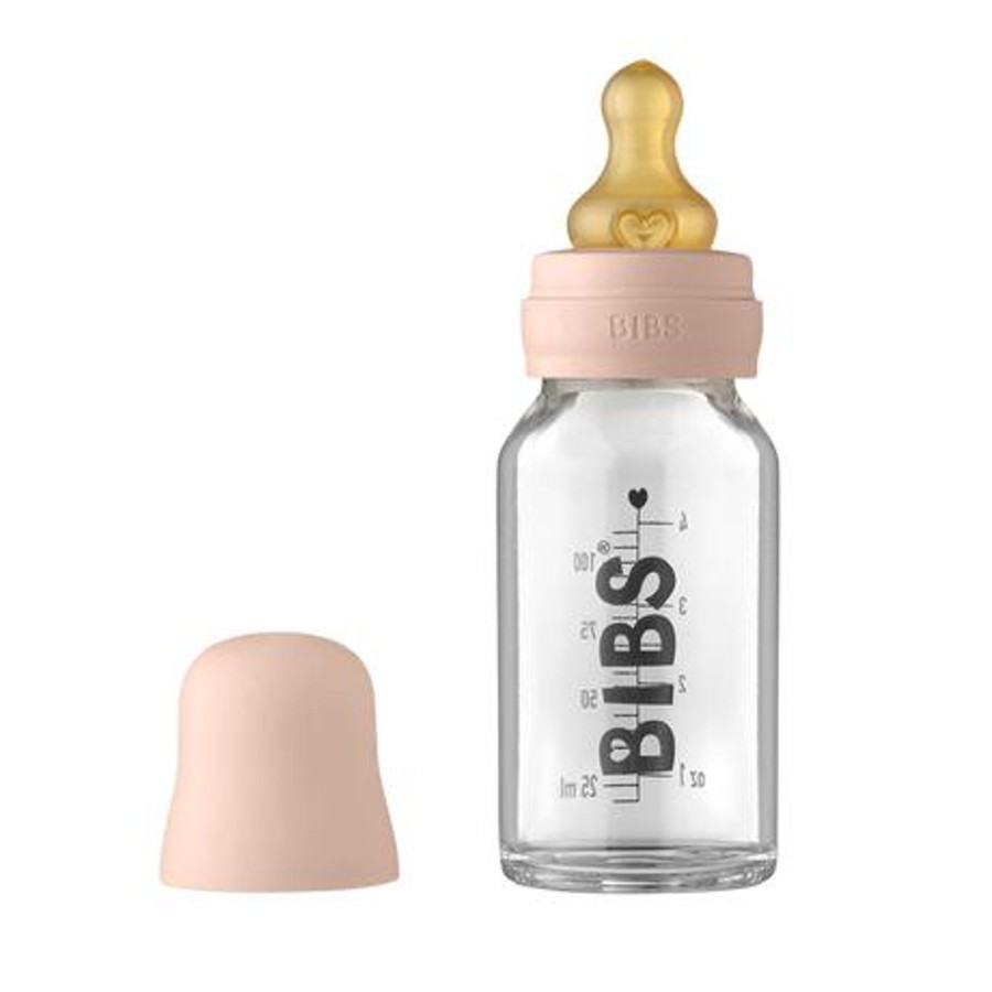 Nursery & Nurture | BIBS 110Ml Glass Bottle Set - Blush