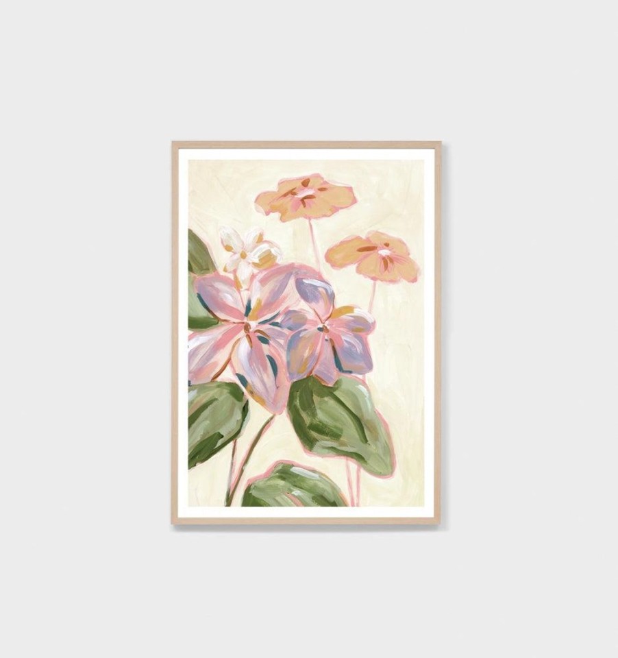 Wall Decor | Middle of Nowhere Meadow Blooms Pink 1 Glass Print 87X122Cm