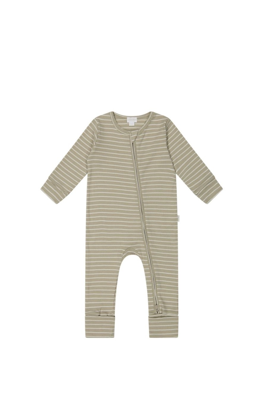 Jamie Kay | Jamie Kay Organic Cotton Modal Gracelyn Onepiece - Cashew/Cloud Stripe