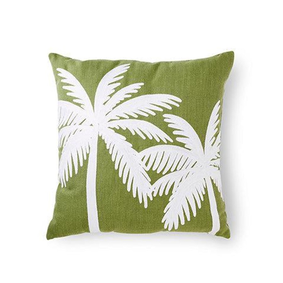 Soft Furnishings | Madras Link Luca Green Embroidered Cushion 50X50Cm